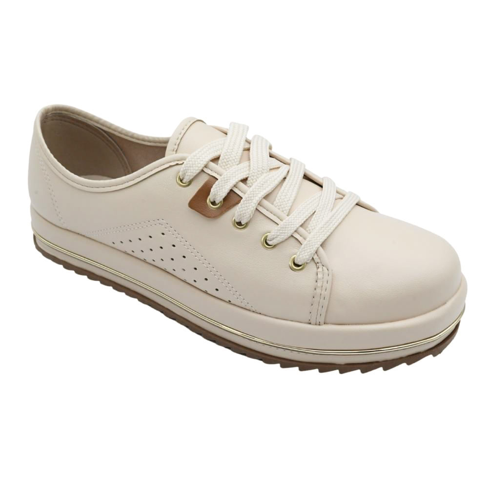 Tenis casual feminino beira fashion rio branco