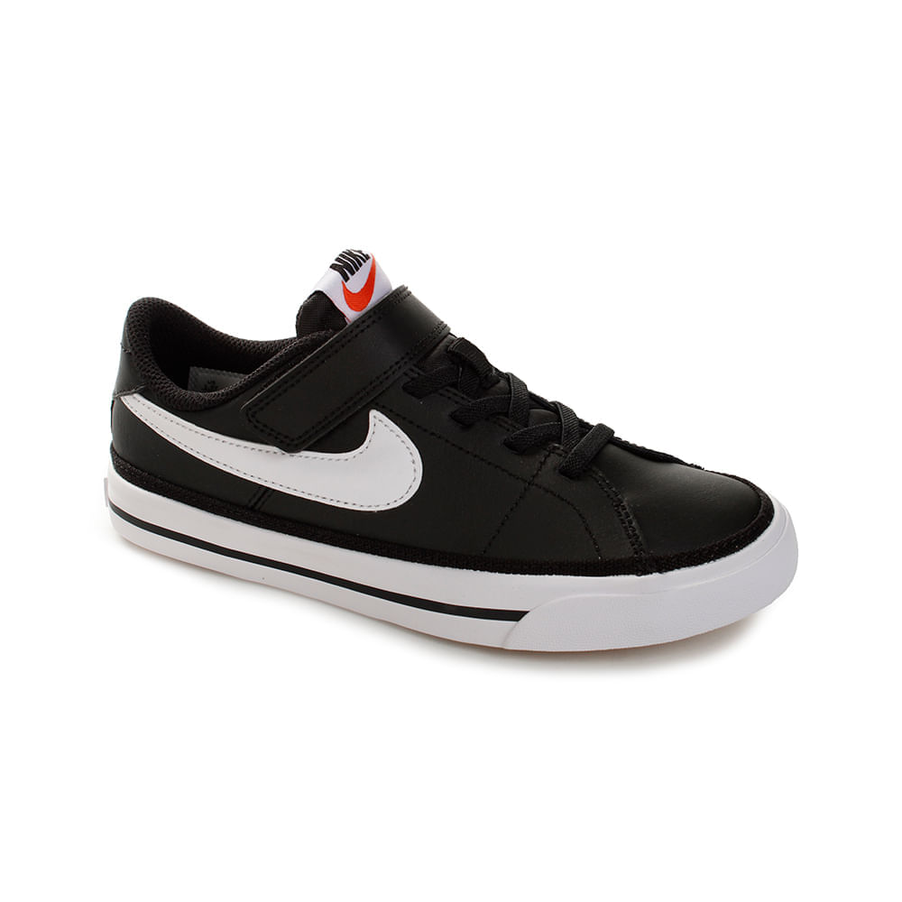 nike court legacy black white