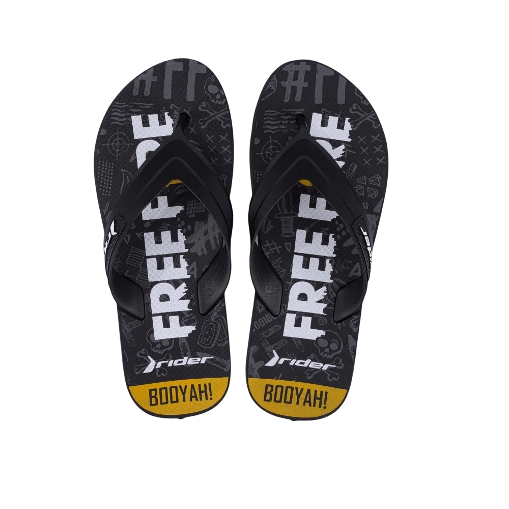 Chinelo Rider Free Fire Preto Masculino - itapua