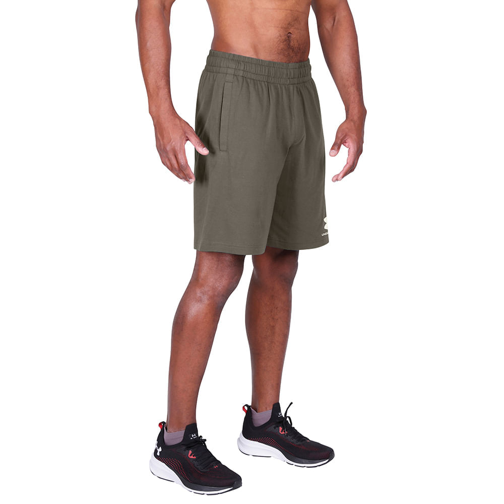 Shorts Sportstyle Under Armour Cotton Cinza Masculino - itapua