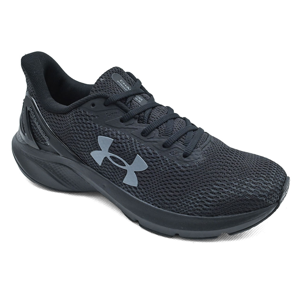 Tênis Esportivo Under Armour Preto e Cinza Masculino - itapua