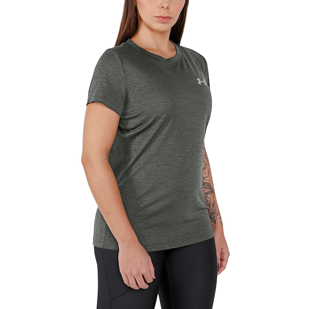 Camiseta de Treino Feminina Under Armour Tech SSC Solid BRZ - itapua