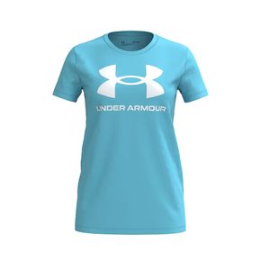 Camiseta de Treino Under Armour Tech SSC Solid BRZ Azul Feminina - itapua