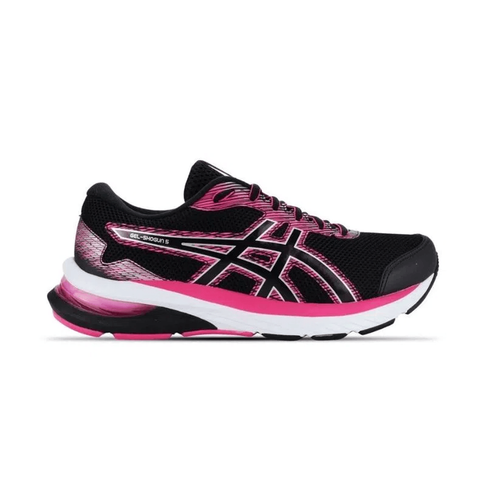 T nis Asics Esportivo Shogun 5 Preto e Rosa Feminino itapua