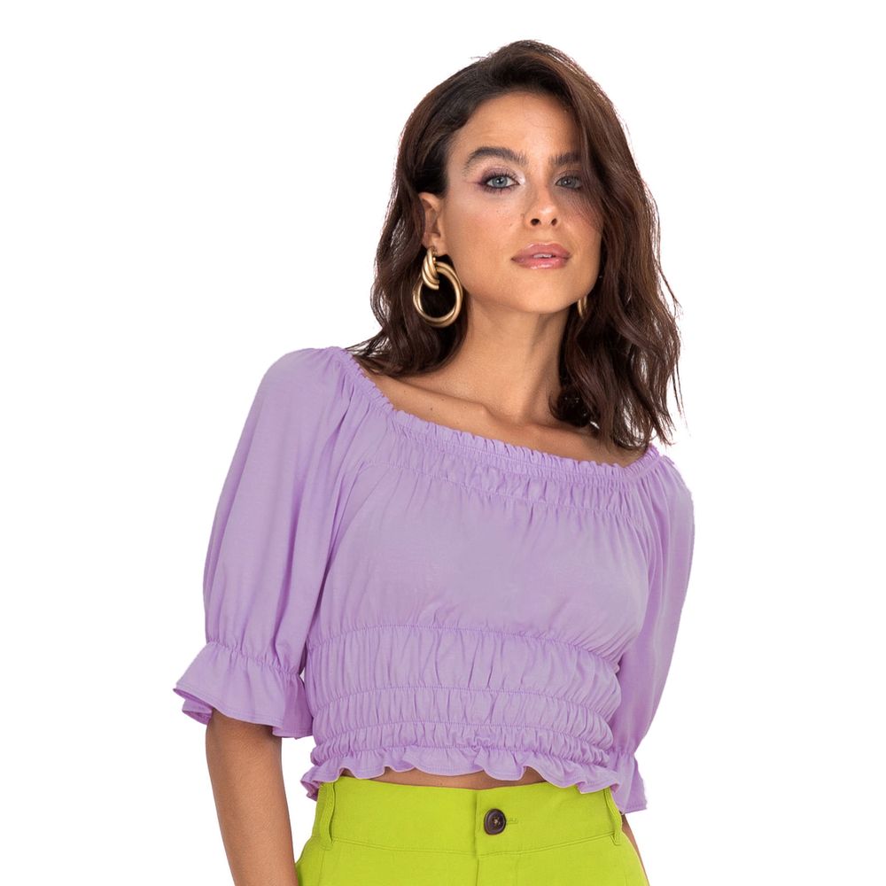 BLUSA FEMININA ESTAMPADA CASHMERE VERDE