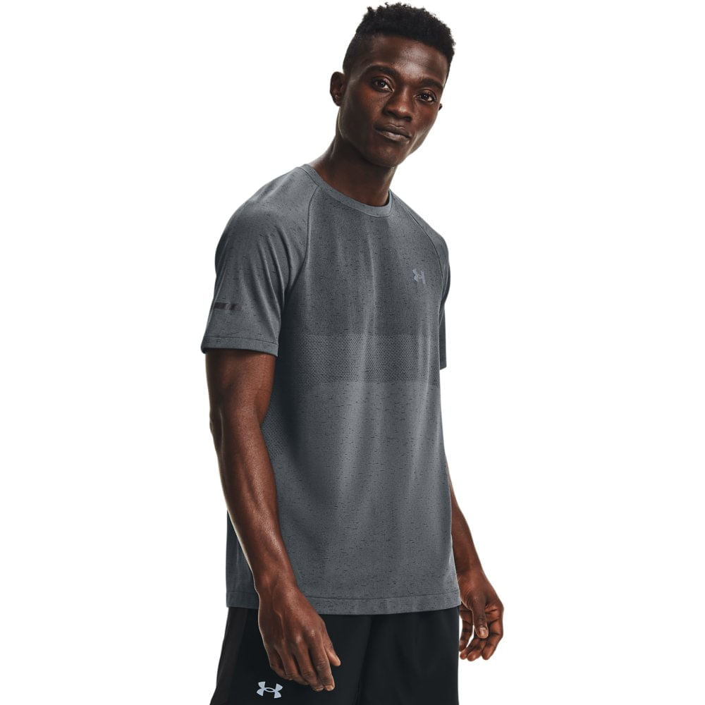 Camiseta Under Armour Armour Hg - masculino - cinza mescla, Under Armour,  Camisetas, CINZA MESCLA