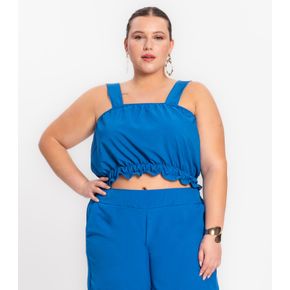 Blusa Feminina Plus Size Decote V Secret Glam Laranja - itapua