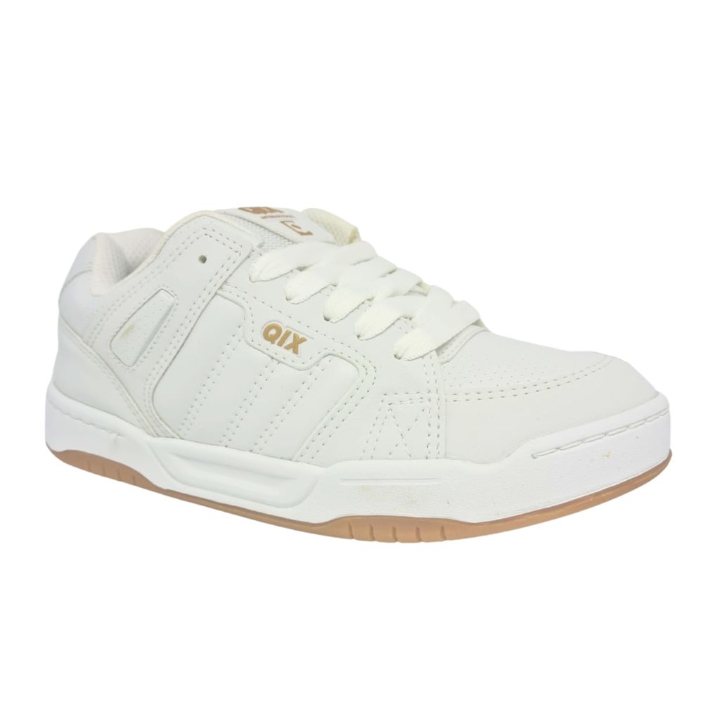 Qix Masculino Tenis Qix Classic Branco Tênis Qix Square Branco
