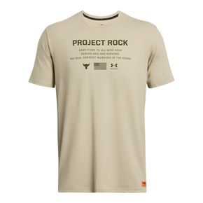 Camiseta Under Armour Project Rock Brahma Bull Branca