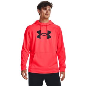 Moletom Under Armour Rival Fleece Big Logo Hoodie Cinza Masculino