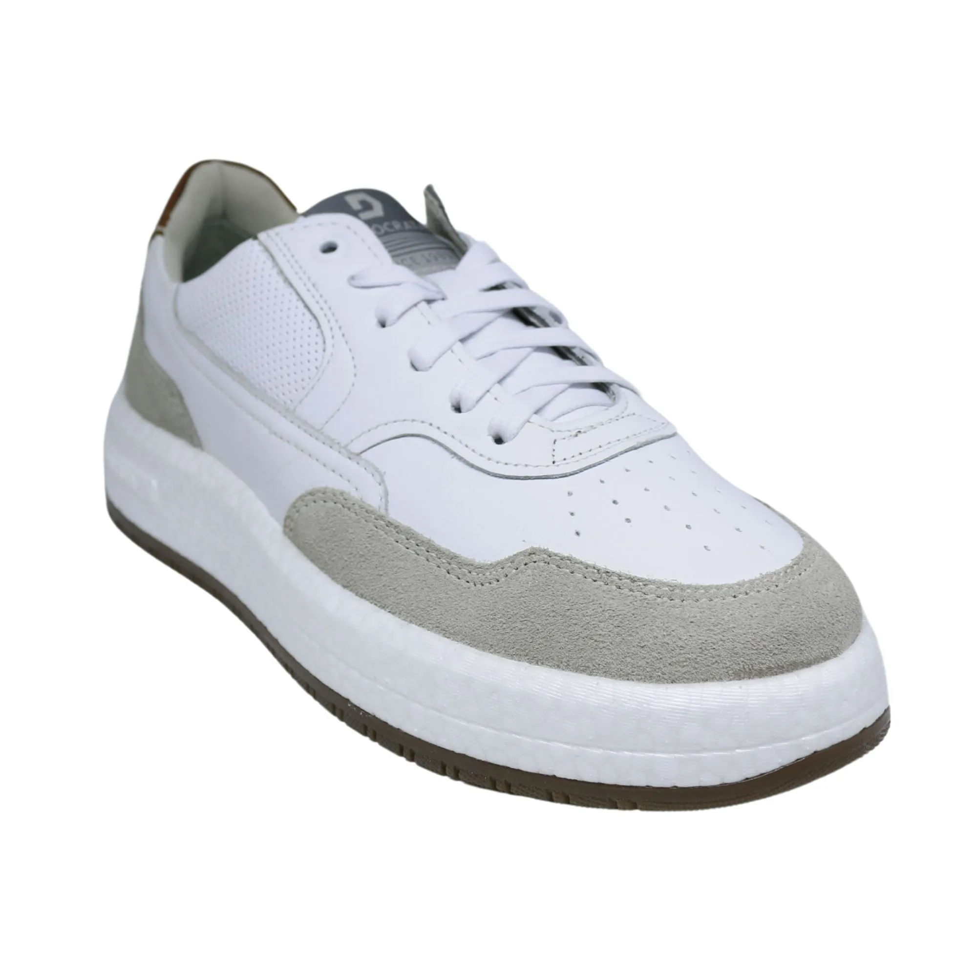 Tênis Casual Sola Caixa Democrata Drake Pulse Off White e Branco Masculino