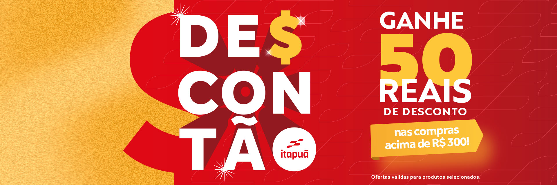 Black Descontão - R$50Off acima de R$300 (07/11-24/11)