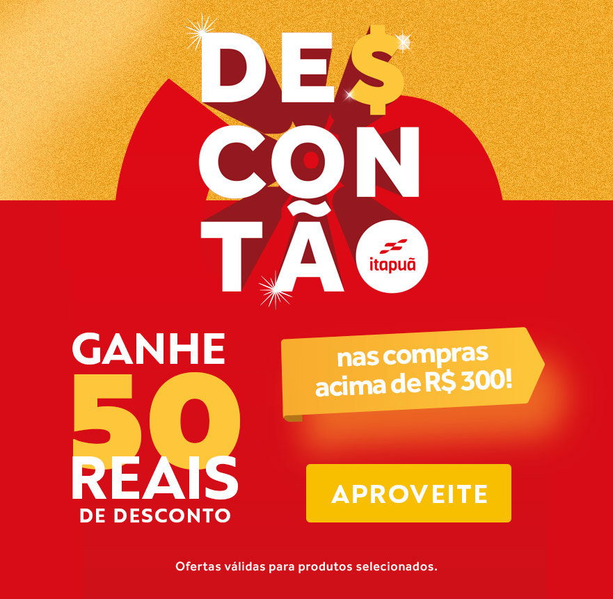 Black Descontão - R$50Off acima de R$300 (07/11-24/11)