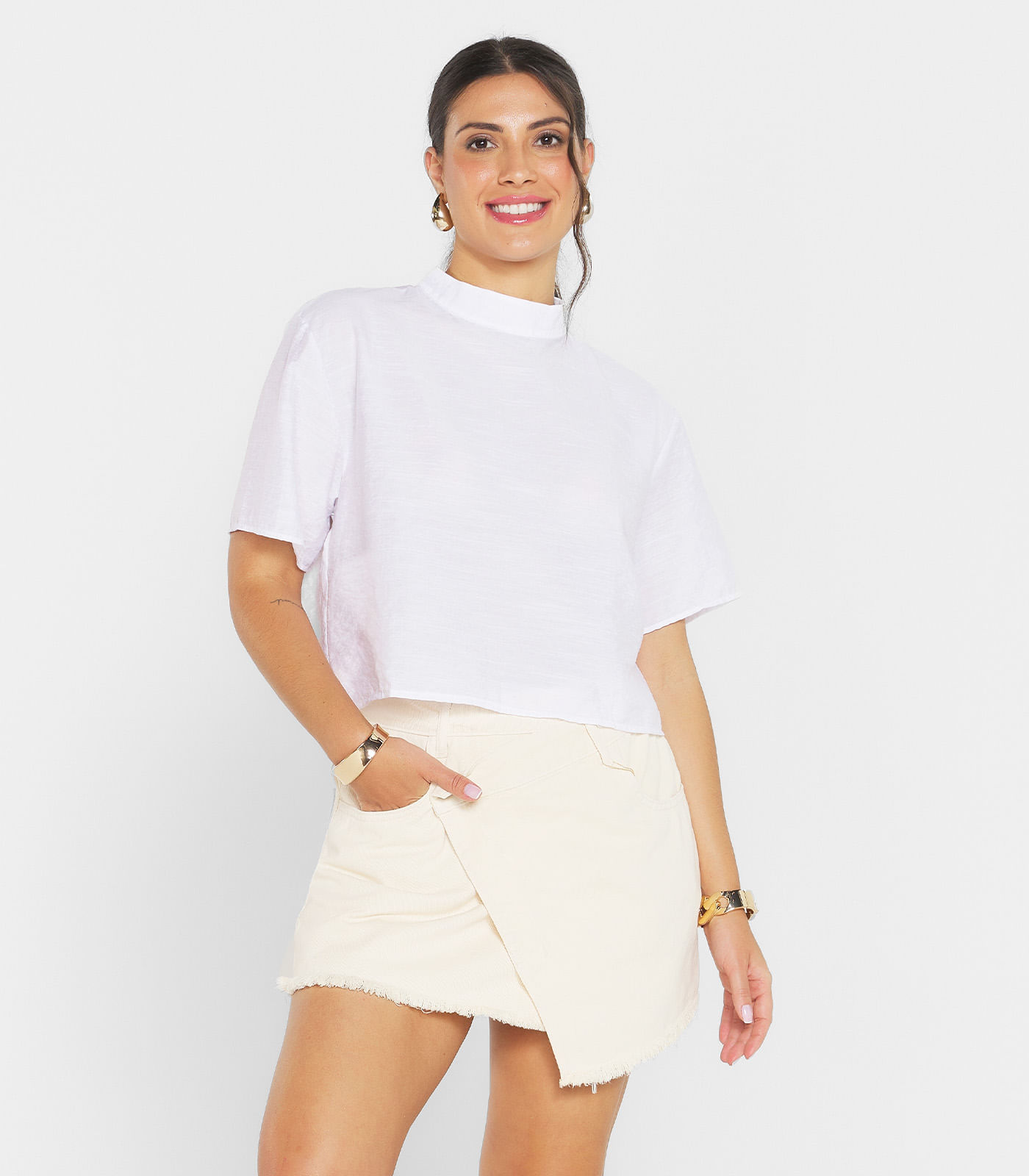 Blusa Feminina Infinita Cor Branco