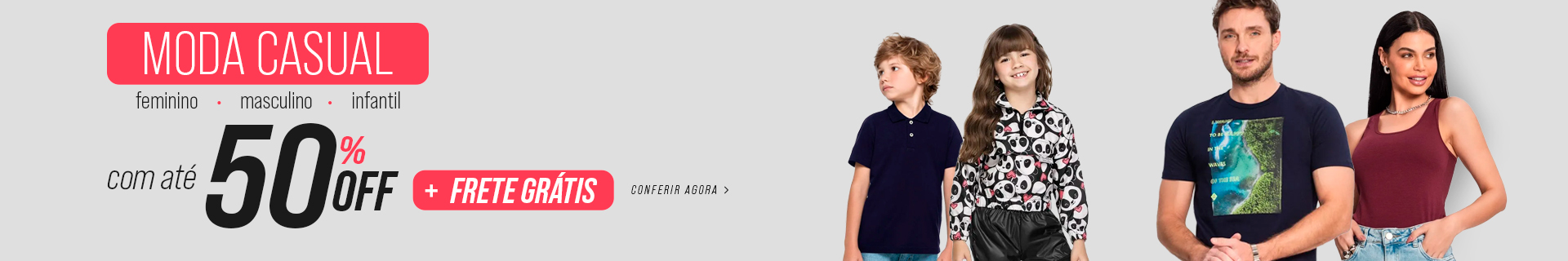 [Camp. Sel] Rovitex Moda Casual com até 50% de desconto + Frete Grátis (01/03-31/03)