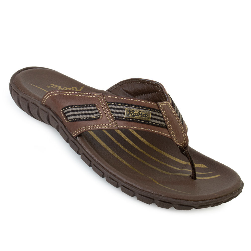 Chinelo Rubra RB23-3302 Promoção Marrom-Preto
