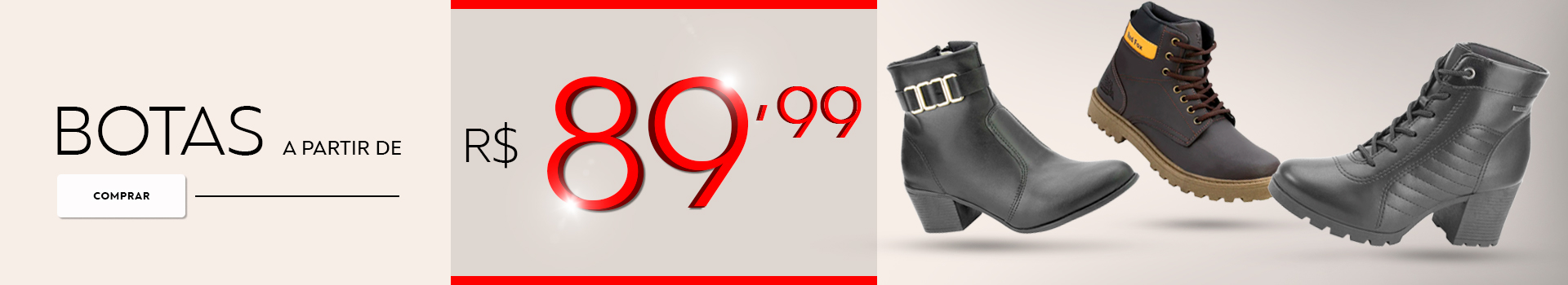 [Camp. Sel] Seralle, Alex Shoes e Pegada - Botas a partir de R$89,99 (11/07-13/08)