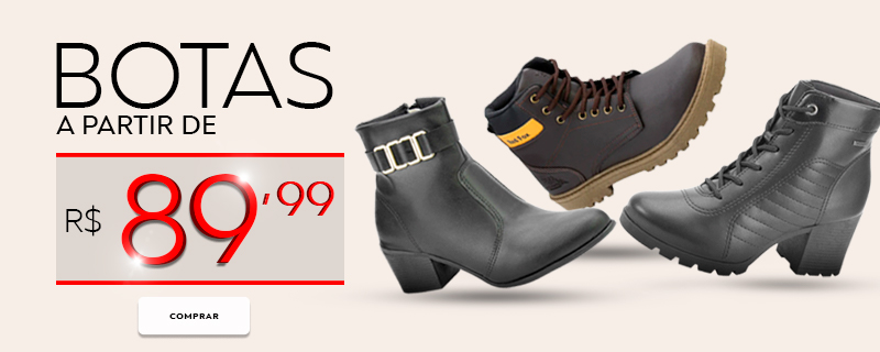 [Camp. Sel] Seralle, Alex Shoes e Pegada - Botas a partir de R$89,99 (11/07-13/08)