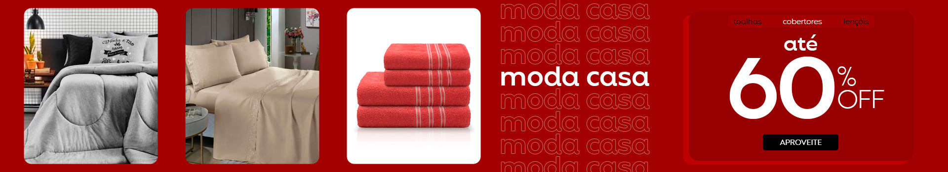 [Camp. Sel] Rovitex - Moda Casa com descontos a partir de 60% OFF (11/07-13/08)