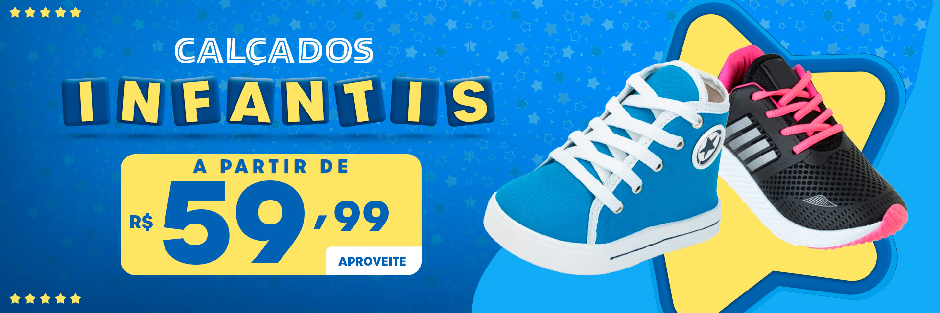 [Camp. Sel] Alex Shoes e Seralle - Tênis Infantil a partir de R$59,99 (18/07-18/08)