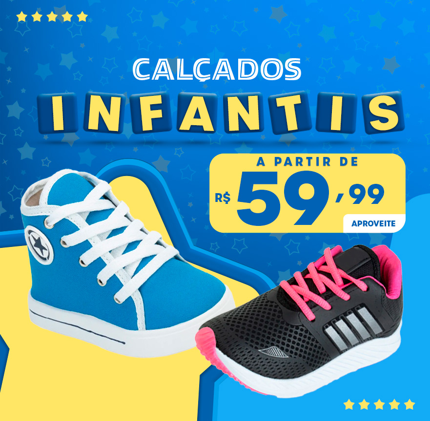 [Camp. Sel] Alex Shoes e Seralle - Tênis Infantil a partir de R$59,99 (18/07-18/08)