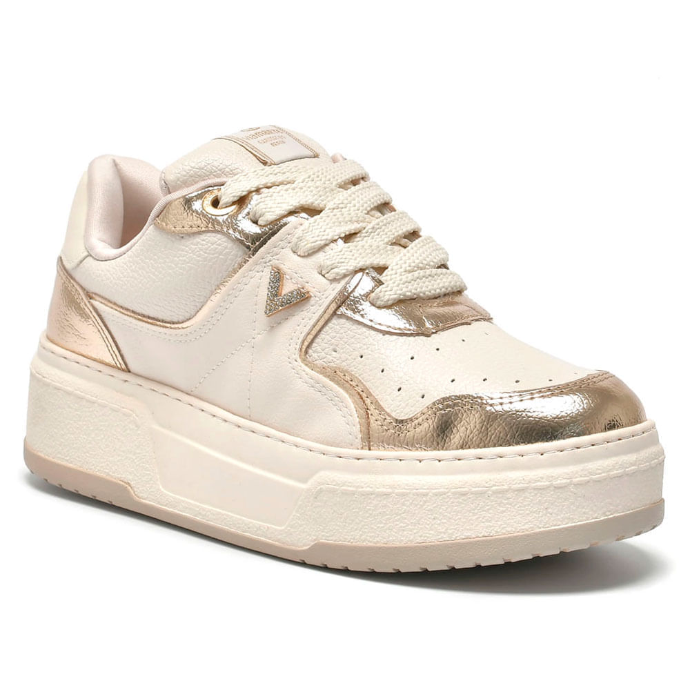 Tênis Casual Feminino Via Marte Creme 223-009-07