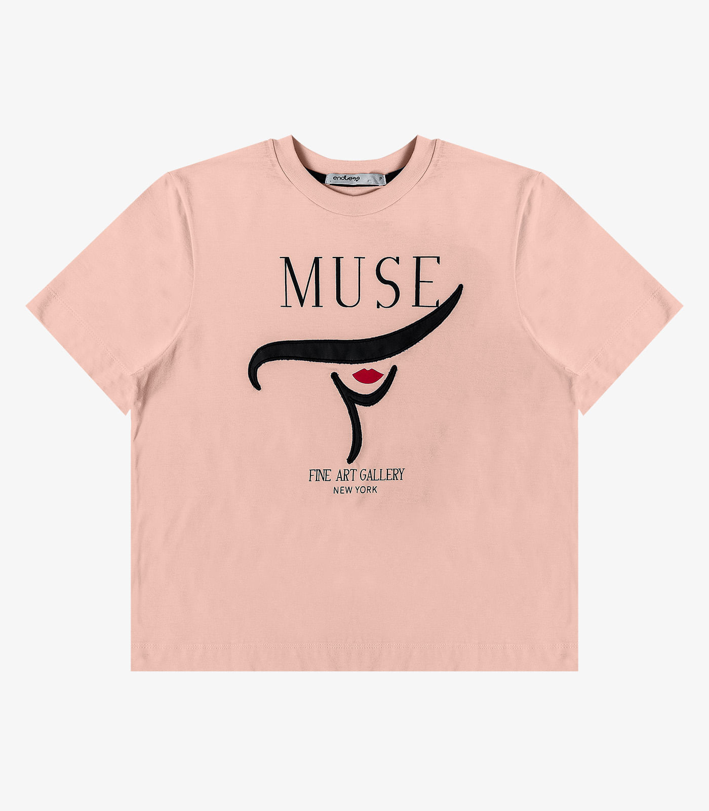 T- Shirt Feminina Manga Curta Endless Rosa