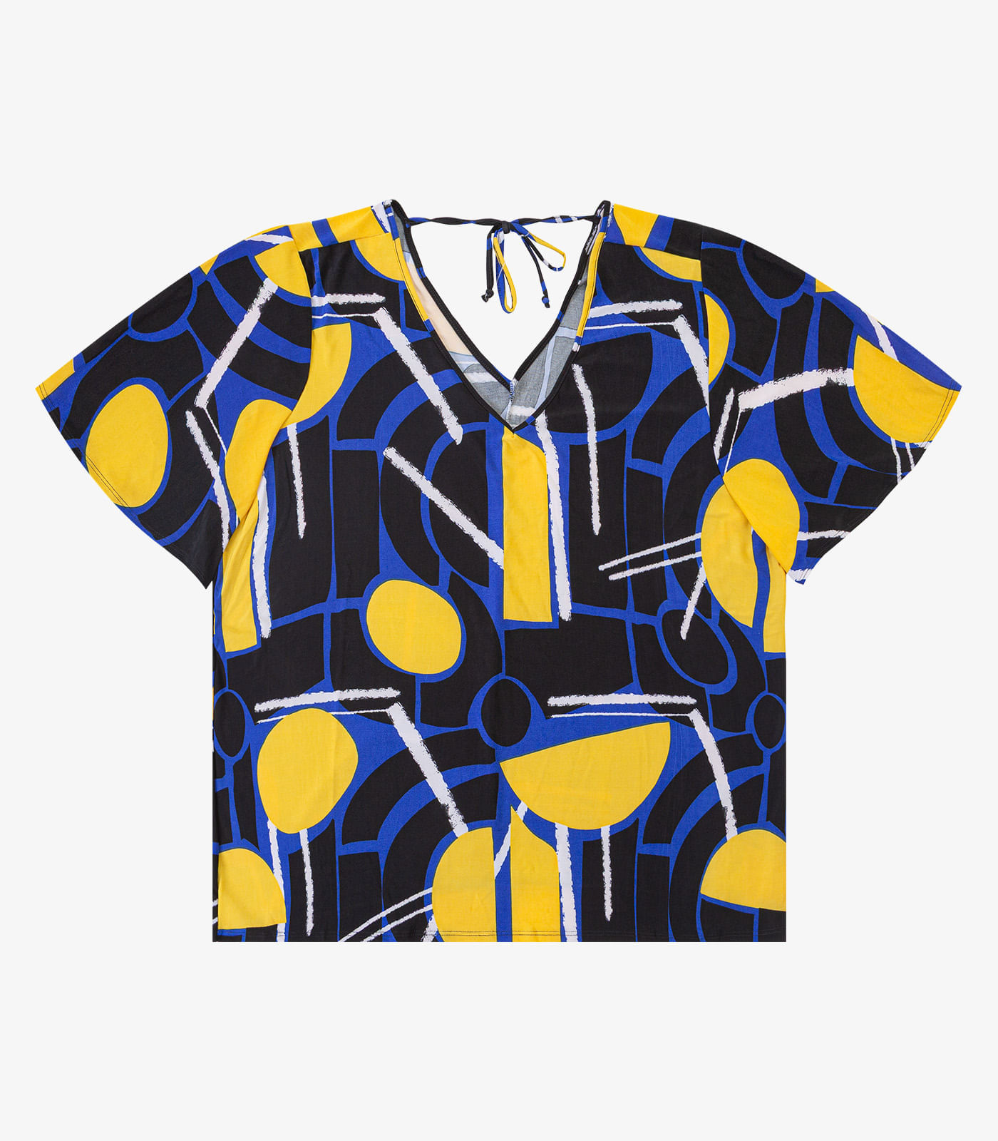 Blusa Feminina Plus Size Infinita Cor Azul