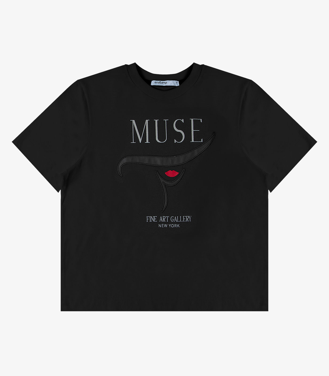 T- Shirt Feminina Manga Curta Endless Preto